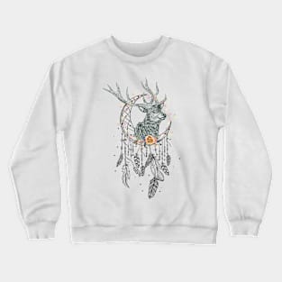 Deer Boho Abstract Crewneck Sweatshirt